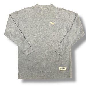 Victoria's Secret Pink Stadium Terry Mock Neck Pull Over